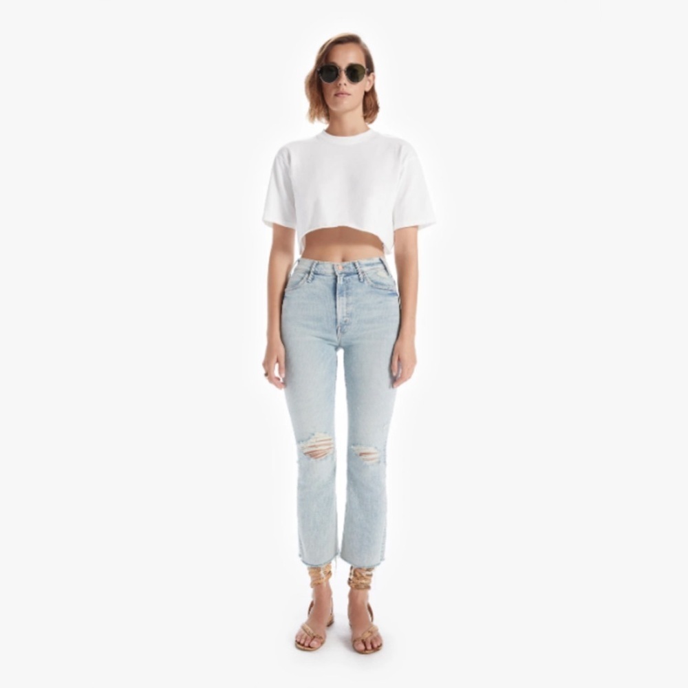 MOTHER DENIM
THE HUSTLER ANKLE FRAY JEANS - ROLLING IN THE BUSHES